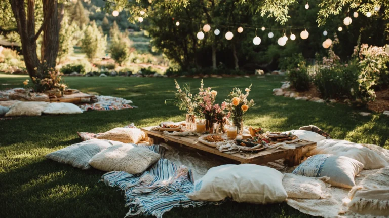 Summer Picnic Setup Ideas for Backyard or Garden