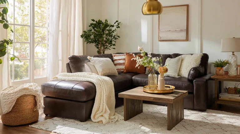 15 Dark Brown Couch Living Room Ideas