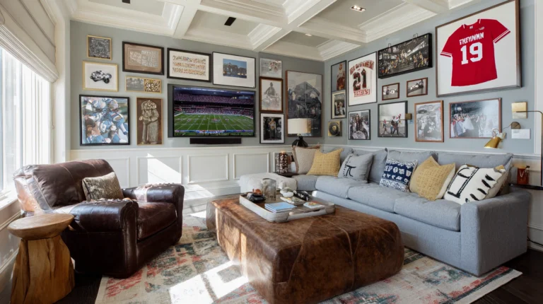 14 Football-Themed Gallery Walls That Belong in a Design Magazine