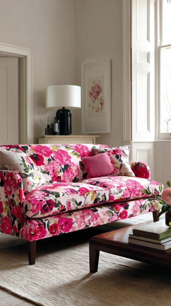 14 Pink Floral Living Room Decor Ideas for a Fresh Elegant Look 5 fr 3 2