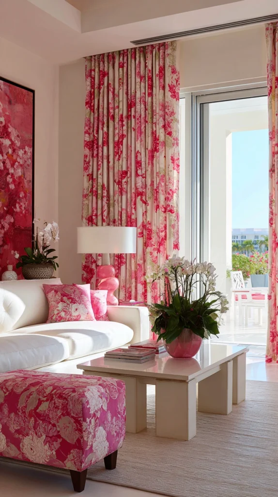 14 Pink Floral Living Room Decor Ideas for a Fresh Elegant Look 6 fr 4 2