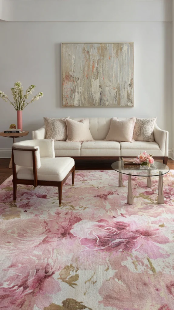 14 Pink Floral Living Room Decor Ideas for a Fresh Elegant Look 7 fr 5 2