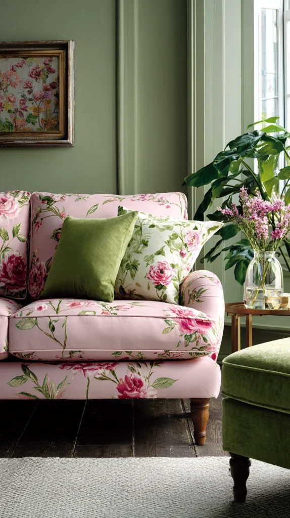 14 Pink Floral Living Room Decor Ideas for a Fresh Elegant Look 9 fr 7 2