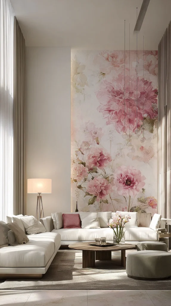 14 Pink Floral Living Room Decor Ideas for a Fresh Elegant Look 11 fr 9 2