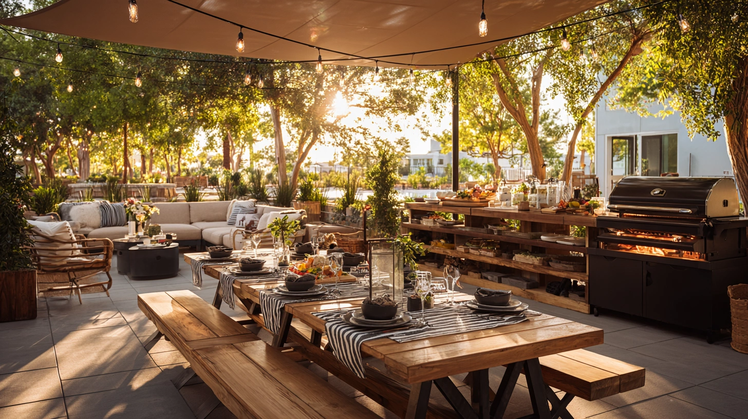 zainy A cinematic summer backyard BBQ scene at golden hour wi 097c9a58 08ab 4a00 b48e 01c26614d36b 2