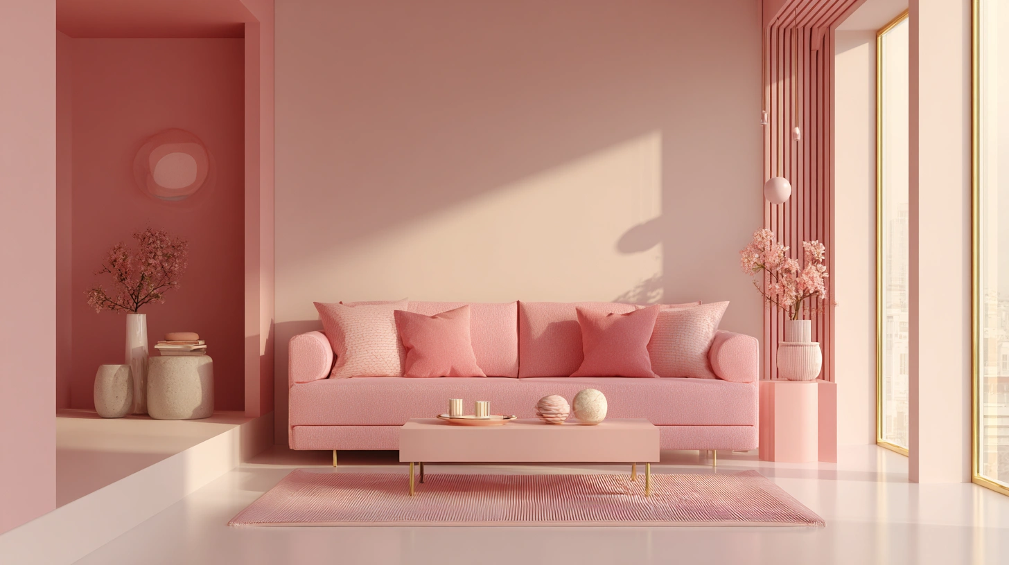 zainy A soft modern living room designed in layered baby pink 6f4fd5b7 3f3c 46f3 bd23 2f9b492b25c8 2