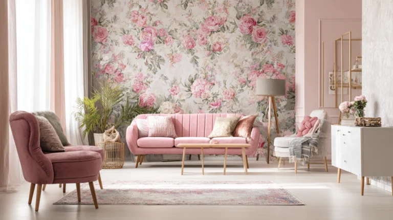 14 Pink Floral Living Room Decor Ideas for a Fresh Elegant Look