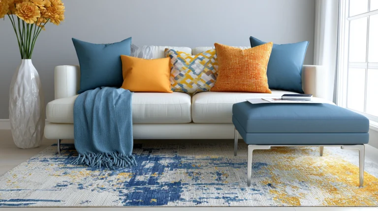 13 Stylish Throw Pillow and Rug Combinations