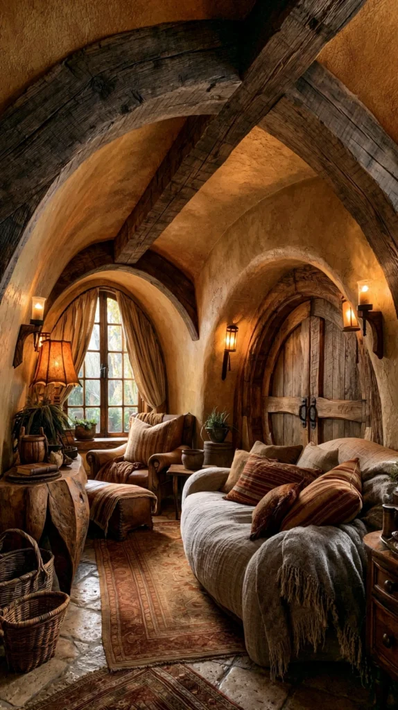 13 Hobbitcore Living Room Ideas for a Cottage-Core Feel 6 fg 4