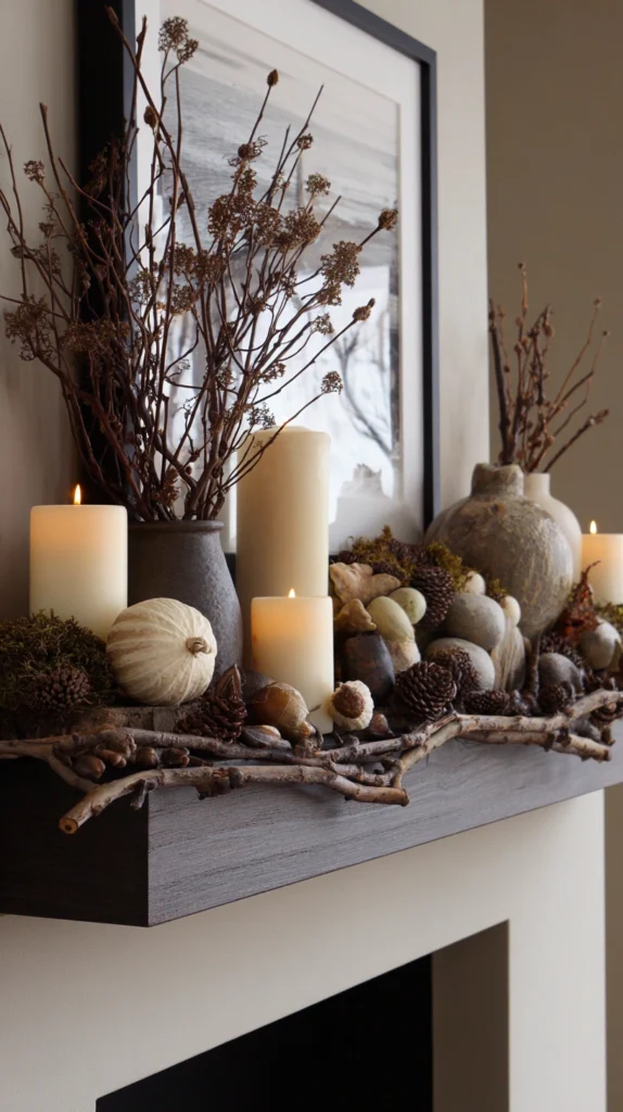 15 Fall Fireplace Mantel Decor Ideas 12 wf 10
