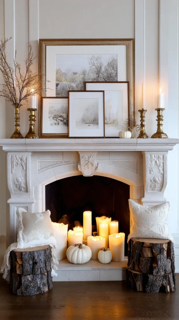 15 Fall Fireplace Mantel Decor Ideas 15 wf 13
