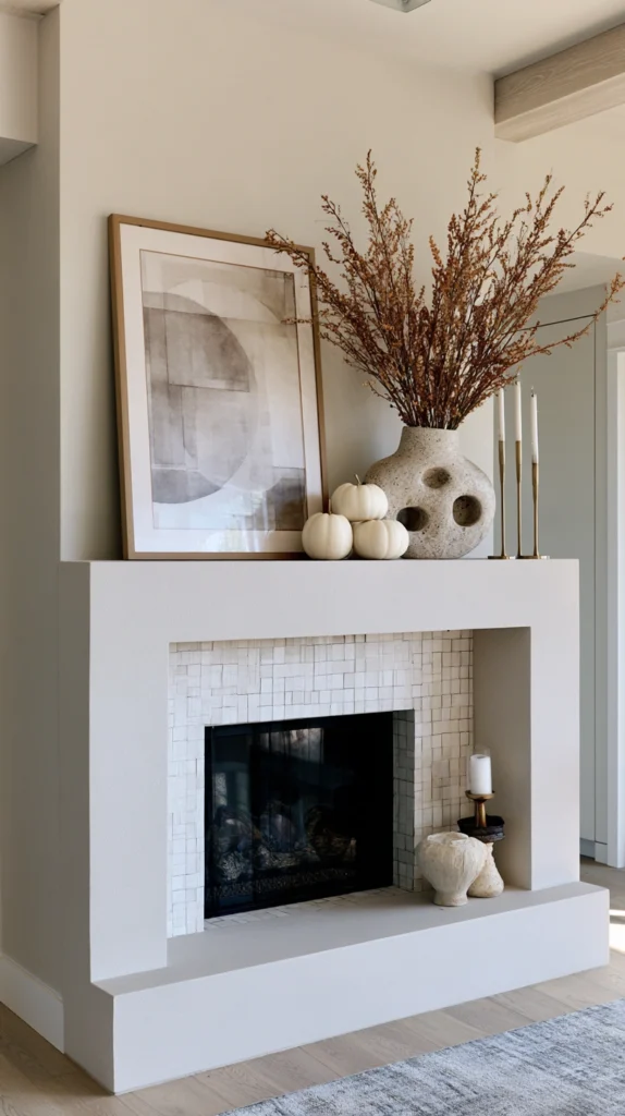 15 Fall Fireplace Mantel Decor Ideas 5 wf 3