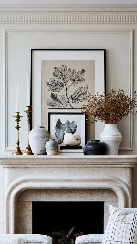 15 Fall Fireplace Mantel Decor Ideas 8 wf 6
