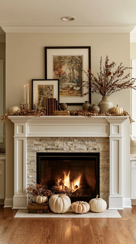 How to Style a Fireplace Mantel for Autumn 10 zainy 1.How to Style a Fireplace Mantel for AutumnA beautiful e1636a8b c43f 4dbe 9942 436dbec5b402 2