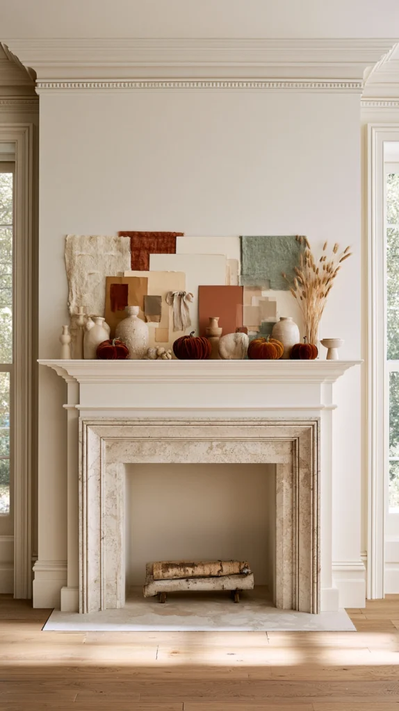 How to Style a Fireplace Mantel for Autumn 4 zainy 3.Step 2 Choose One Dominant Color Story Before Buying 887515ba 6245 4c09 a8dc 3645534f663a 1