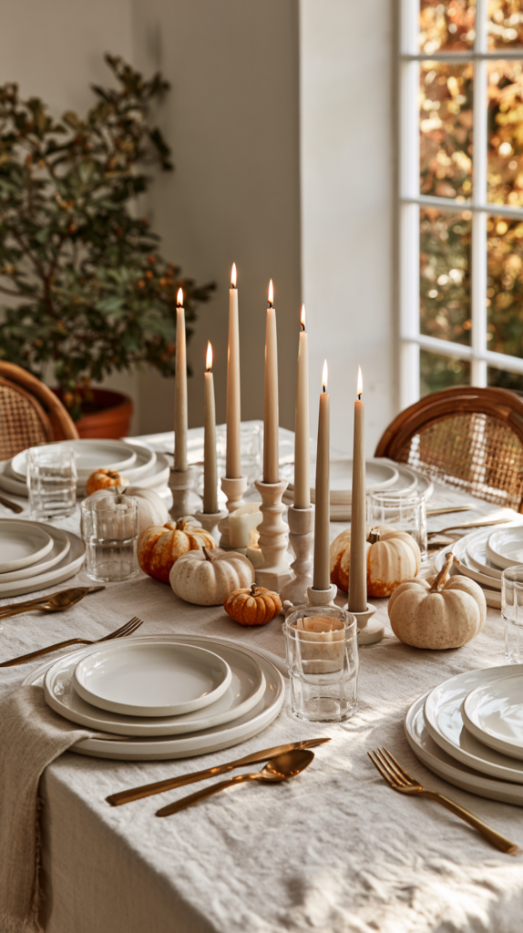 How to Set a Thanksgiving Table on a Budget 5 zainy 4.5. Use Candles You Already Own Instead of Buying New fbcdda84 e9dc 4129 998f a77459d65ad7 1