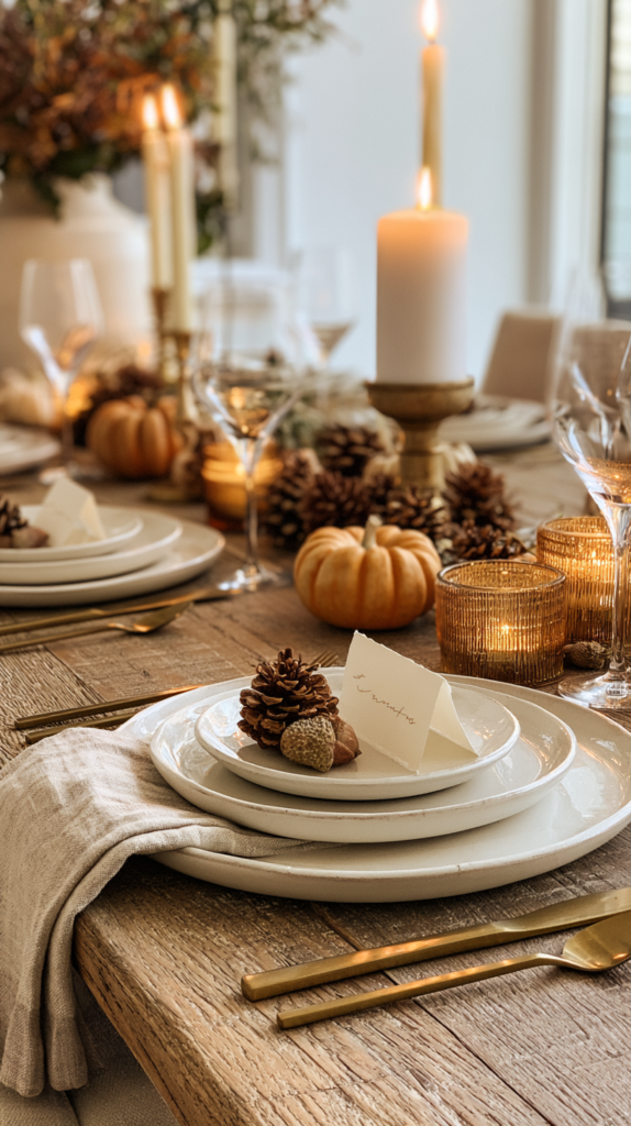How to Set a Thanksgiving Table on a Budget 6 zainy 5.6. Create Place Cards From Materials You Already Have a76e1766 0c5c 4ee6 83b7 8470a500338b 0