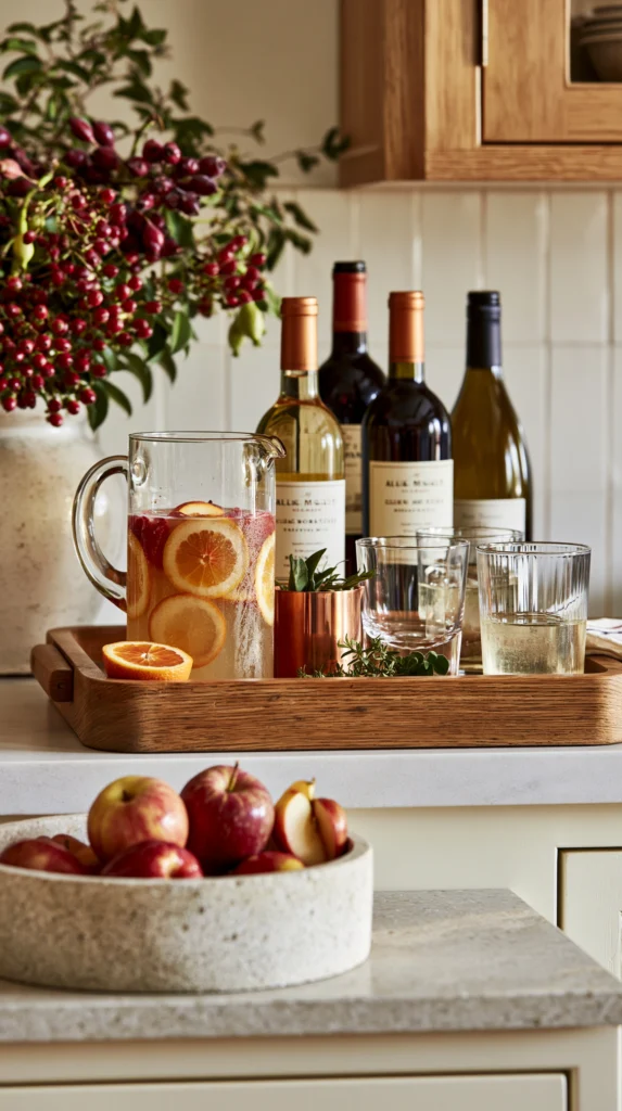 How to Host a Small Thanksgiving in a Small Space 8 zainy 7.Handling Drinks Without a Dedicated Bar Area A compac 12eafd1d 20cd 429b bc0f 759aff714fa1 3